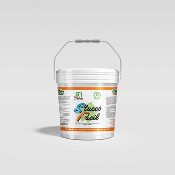 Stucco Fácil - Recubrimiento Acrílico para Nivelar y dar acabado Liso para Interior y Exterior
