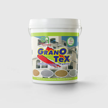 GranoTex - Recubrimiento Acrílico para Fachadas, Patios y Zonas Comunes Tipo Perlita
