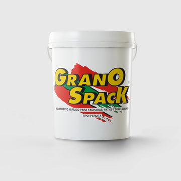 GranoSpack Recubrimiento Acrílico para Fachadas, Patios y Zonas Comunes Tipo Perlita