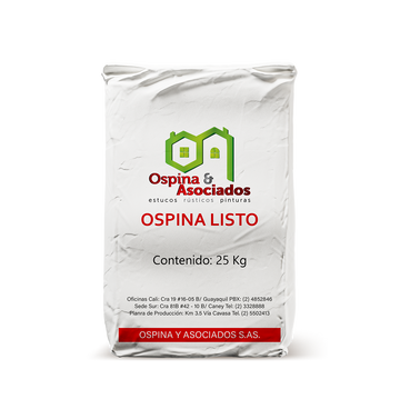 Ospina Listo - Estuco en Polvo para uso Interior